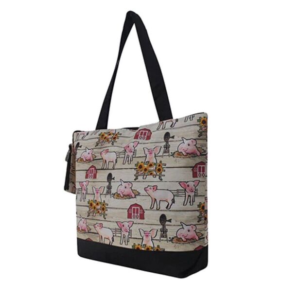 NGIL Country Farm Truck Canvas Tote Bag - Picture 2 of 6